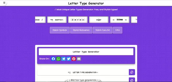 Letter Type Generator Letter Type Generator
